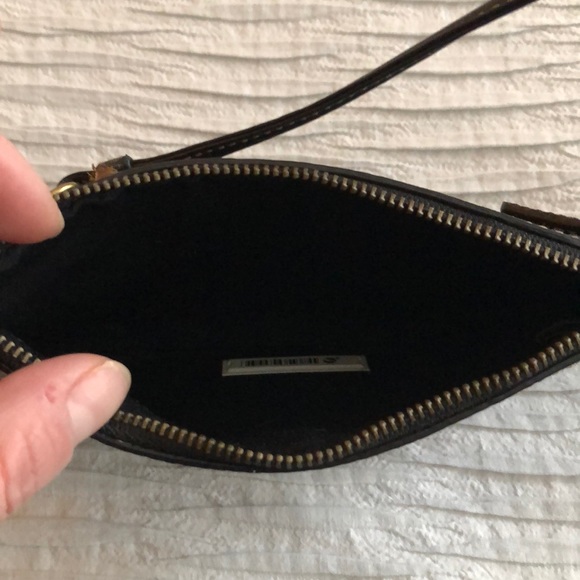Coach black cloth and leather wristlet - Picture 4 of 7